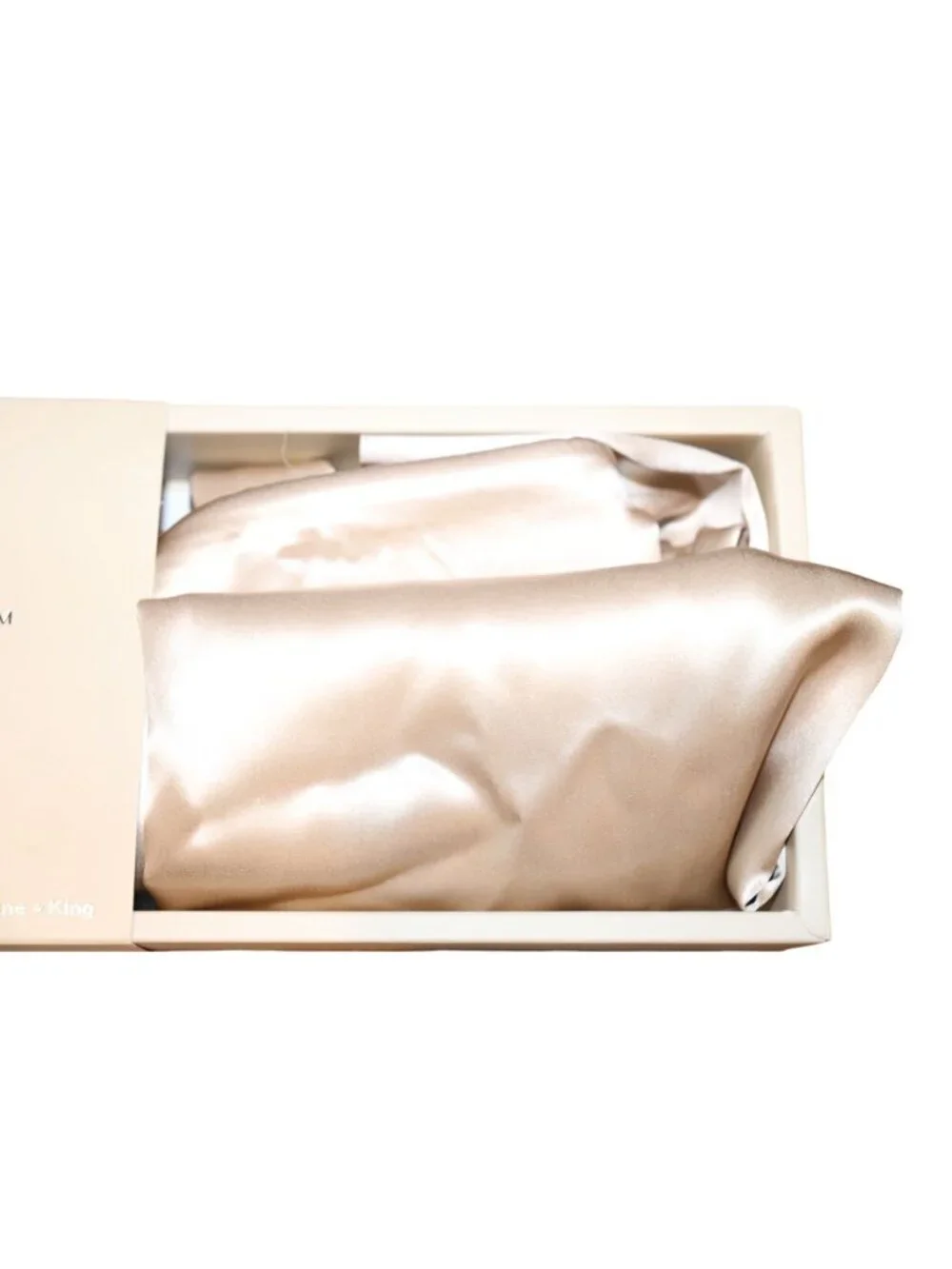Blissy 100% Mulberry Silk Pillowcase Champagne King Size 20